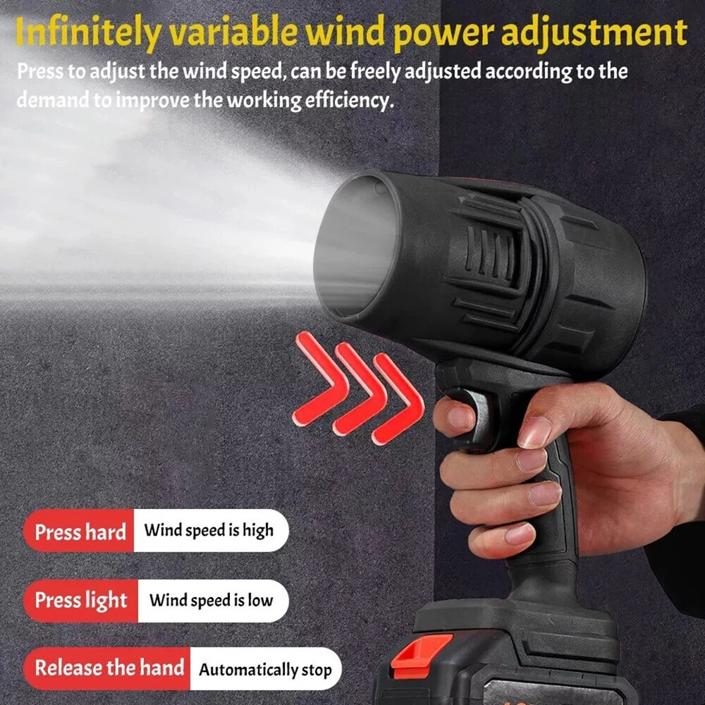 Turbo Blower Fan Cordless Super Power Mini Air Duster For Car Drying Cleaning