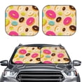 thumbnail image 2 of Lukts Donuts Print 2 Piece Car Sun Shade Windshield,Foldable Car Shade Front Windshield with Keeps Your Vehicle Cool-Small, 2 of 6