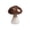 Brown, variant on Honmine Mushroom Glass Vase, Colored Transparent Hydroponic Planter, Aromatherapy Diffuser Bottle for Home Decor, Desk, Living Room