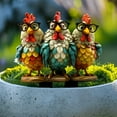 thumbnail image 7 of LAMIRO Metal Rooster Garden Decor - Outdoor Statues, Stakes and Inserts for Yard, Patio and Flower Pots | Chicken-Themed Sculptures, Lawn Art and Backyard Ornaments A, 7 of 7