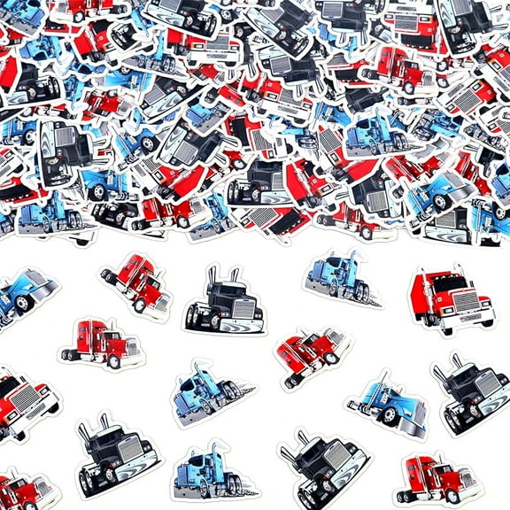 200PCS Construction Birthday Confetti, Truck Birthday Decoration Confetti Heavy Trucks Party Decoration for Boy Girl Transportation Theme Birthday Baby Shower Party