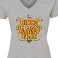 thumbnail image 4 of Inktastic Cinco De Mayo Party Women's V-Neck T-Shirt, 4 of 5