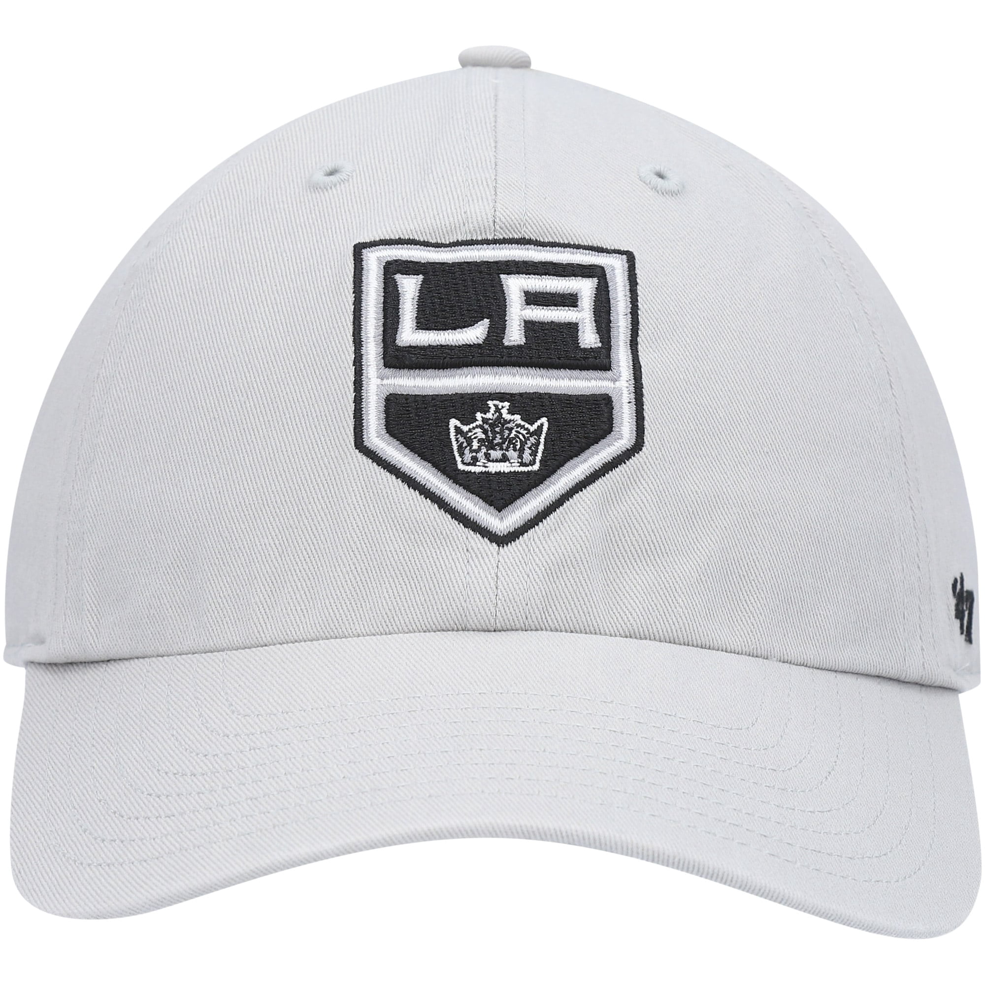 Men's '47 Gray Los Angeles Kings Clean Up Adjustable Hat