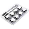 thumbnail image 1 of 304 Stainless Steel Metal Ice Cubes, Quick-Frozen Metal Ice Cubes, Essential Ice Cube Module Supplies for Household/bar Refrigerators in Summer 8 Pieces+Silicone Clip, 1 of 4