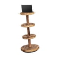 thumbnail image 3 of yuksok Bracelet Display Stand 3 Tier Wood Sturdy Jewelry Hanger Bracelet Holder for Selling Jewelry Storage Rack for Anklets Bangles Coffee, 3 of 9