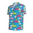 thumbnail image 2 of Balery Color Dachshund Dog Printed Men’s Short Sleeve Polo Shirt, Midweight Men's Shirt,Golf Polo shirts -4X-Large, 2 of 9
