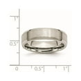 thumbnail image 6 of Chisel Titanium Brushed and Polished 6mm Beveled Edge Band, 6 of 7