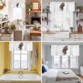 thumbnail image 5 of Hippo Sitting on The Toilet Thinking Valance Curtain Abstract Funny Animal Window Valances Rod Pocket Short Curtains Window Treatments for Kitchen Bedroom Bathroom Laundry 42" x 18", 5 of 9