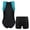 Blue Green&Black, variant on Boys Sleeveless Gymnastics Leotard with Shorts Set Dance Gym Workout Jumpsuit 6-16 Purple&Black 8