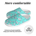 thumbnail image 6 of Fotbe Seashell And Starfish Pattern Women's Fuzzy Curly Fur Memory Foam Loafer Slippers Indoor Outdoor Slippers Winter Home Shoes-42/43, 6 of 7