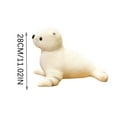 thumbnail image 3 of Wizlet Seal Plush Stuffed Animal White Cute Toy Pillow Kawaii Doll, White Chubby Seal Plush Hug Pillow Toy 11 inch White, 3 of 6