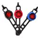 thumbnail image 4 of Advancent Impermeable Bicicleta Bicicleta Cola trasera LED Casco Ciclismo Linterna Lámpara de advertencia de seguridad Ciclismo Luz de Pescar Plata, 4 of 6