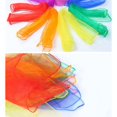 thumbnail image 4 of Square Dance Scarves, 14 Pcs Juggling Scarf Props Magic Trick Silk Scarves Music Movement Scarf 7 Colors 17 By 17 Inches, 4 of 5