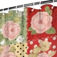 thumbnail image 3 of Pioneer Flower Floral Print Pattern Shower Curtain 72"x84", Bathroom Decorative Shower Curtain Set with 12 Hooks, Waterproof Washable, 3 of 6