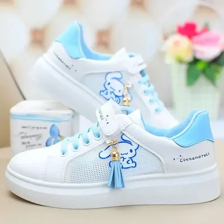 

Miniso Sanrio Kuromi Cinnamoroll Children Shoes Girls Heart Cute Anime My Melody Sneakers Soft Bottom Anti-slip Kawaii Gifts