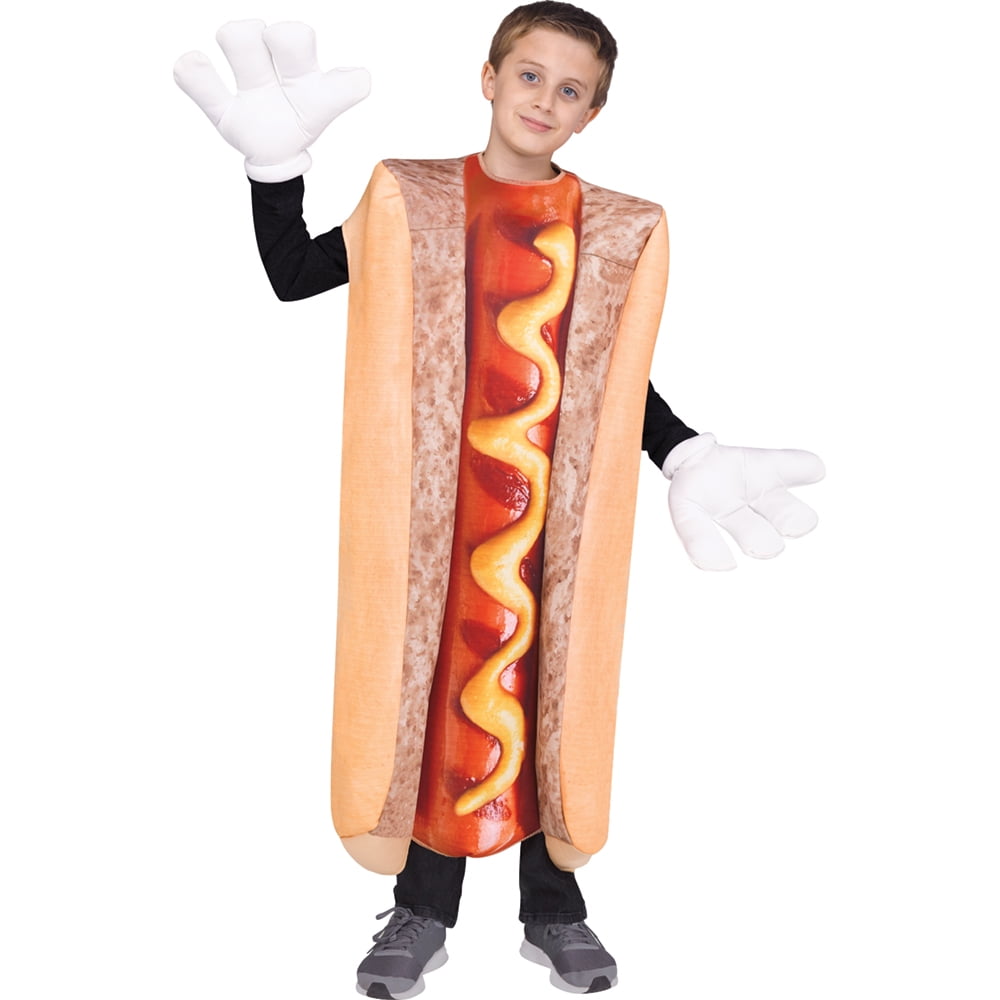 One Size Kids Sublimation Hot Dog Costume Costume 