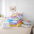 thumbnail image 4 of Erosebridal Initial Letter I Bedding Sets Twin Size, Rainbow Unicorn Comforter Sets with Sheets, Monogrammed Reversible Bedding Twin Size, Super Cozy Room Decoration, 7pcs, 4 of 6