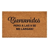 Calloway Mills 111622436 Bienvenidos pero alas 9 se largan Doormat 24" x 36"