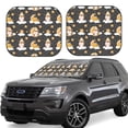 thumbnail image 6 of Kdxio Cute Bee Gnome Print 2-Piece Sun Shade Front Windshield - Foldable Car Front Window Sunshades For Most Sedans Suv Truck, 6 of 6