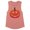 Desert Pink, variant on Pumpkin Face Ombre Women's Muscle Tank Large Heather Grey