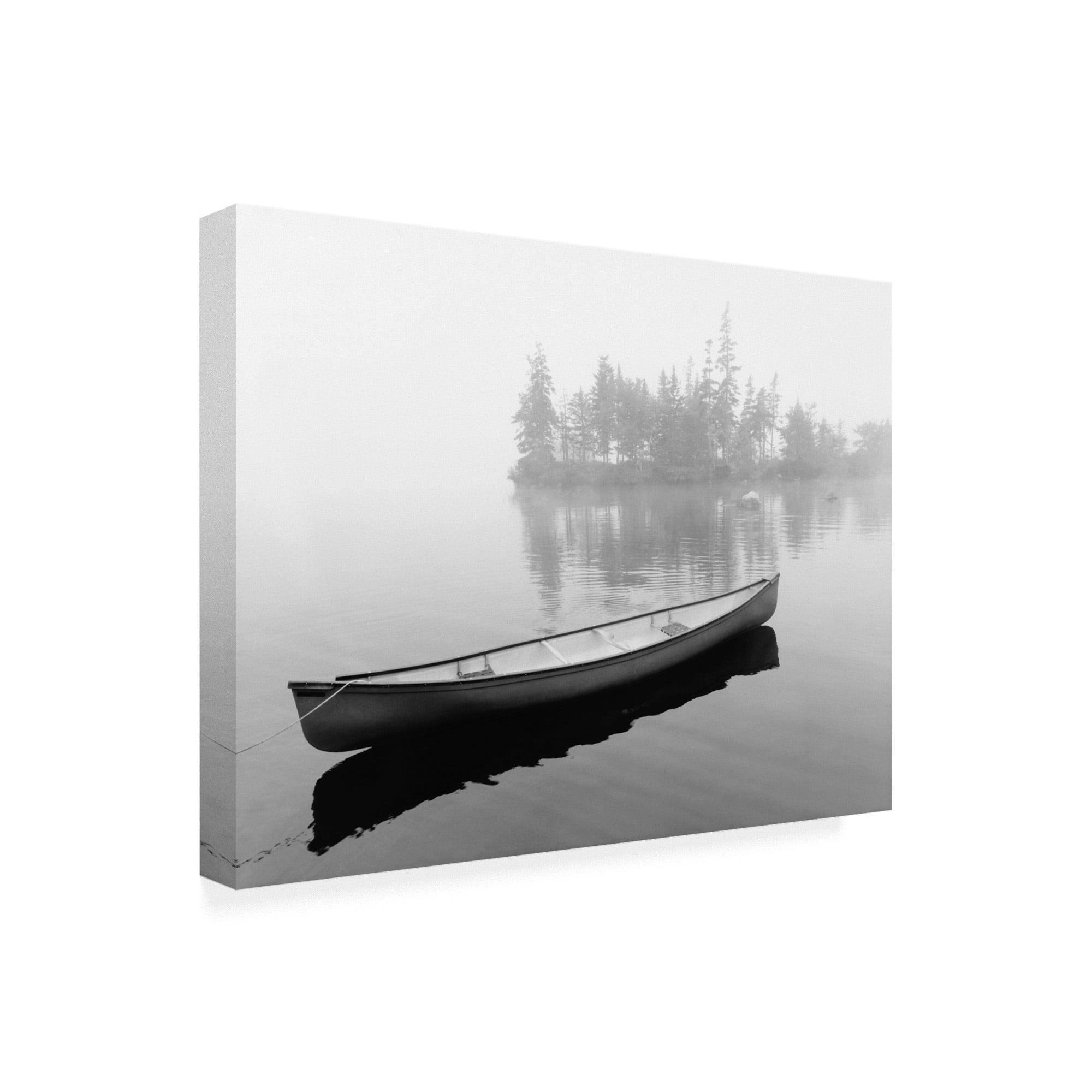 Trademark Fine Art 'Lone Canoe Liverpool Nova Scotia Canada' Canvas Art by Monte Nagler