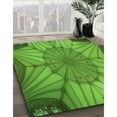 thumbnail image 3 of Ahgly Company Machine Washable Indoor Rectangle Transitional Green Area Rugs, 8' x 12', 3 of 7