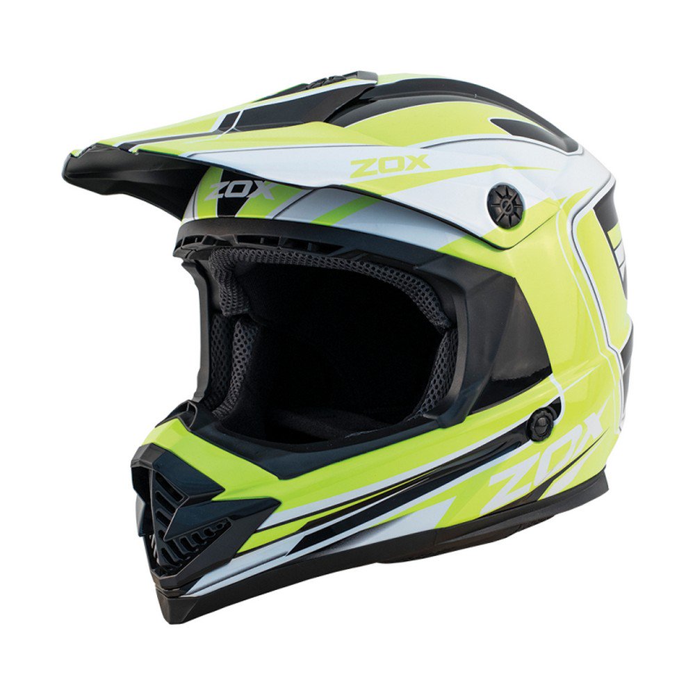 Zox Rush Lucid MX Offroad Helmet HiViz Yellow