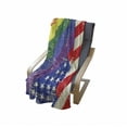 thumbnail image 4 of Vintage Rainbow Soft Flannel Fleece Blanket, Worn out Pride Flag and Old Glory Patriotism Freedom and LGBT Themed Design, Cozy Plush for Indoor and Outdoor Use, 70" x 90", Multicolor, by Ambesonne, 4 of 6