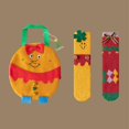 thumbnail image 2 of Nituyy Christmas Fuzzy Socks for Kid, Novelty Colorful Patterns Child Long Stockings with Bag, 2 of 6