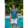 thumbnail image 4 of COOFANDY Mens Summer Shirts Floral Hawaiian Shirts Short Sleeve Casual Beach Wear Clothing, 4 of 6
