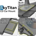 thumbnail image 3 of CD Slot Car Mount for Portable CarPlay Screens, Adjustable Angles, Low Profile and Sleek, Integrated Mounting Solution for in-Car Android Display Monitors (4-Tab Bracket Mount), 3 of 4