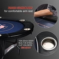 thumbnail image 6 of RayChee 10 Player Foldable Poker Table,Texas Holdem Table for Game Room with Padded Rails and Cup Holders,No Assembly Required, 6 of 7