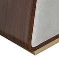thumbnail image 6 of Houston Velvet Accent Bench - Porcini/Walnut, 6 of 6
