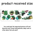 thumbnail image 2 of 1pc Green Potted Plant Wall Decor Cactus Removable Wall Stickers Decor Cute Black Cat and Tropical Bonsai, 2 of 8