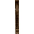 thumbnail image 3 of Ekena Millwork 2"W x 12"D x 15"H Edwards Wrought Iron Bracket, (Triple center brace), Antiqued Brass, 3 of 10