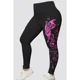 thumbnail image 3 of Camiseta de manga larga con estampado de salpicaduras de lazo púrpura para mujer, pantalones ajustados de temperamento, a juego diario informal, talla grande, 3 of 3