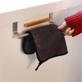 thumbnail image 5 of Retractable Towel Rack - Space-Saving Punching-Free Design, Durable Stainless Steel Construction, Adjustable Single Rod for Kitchen and Bathroom Organ, 5 of 5