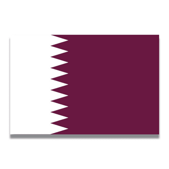 Magnet Me Up Qatar Qatari Flag Vinyl Automotive Magnet Decal, 4x6 Inches