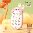thumbnail image 3 of Teléfono móvil de simulación de mordedor para bebés de 0 a 1 años, juguete musical para niños, máquina de cuentos educativos para educación temprana, 3 of 5