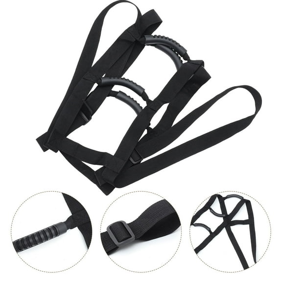 MUSEYA Get Out of Bed Assist Bedside Handrail for the Elderly Black 1Pcs