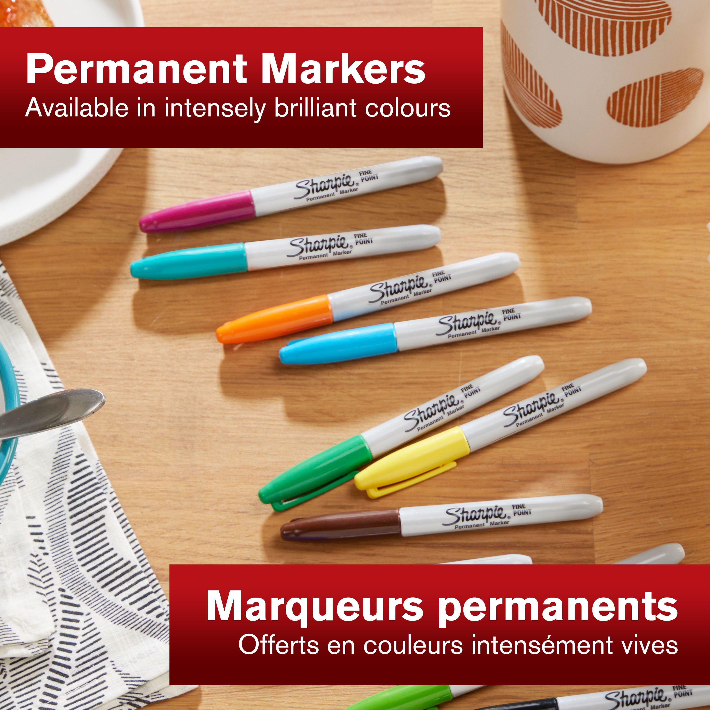 Sharpie Permanent Markers, Fine Point, Black, 36 Count, 1 Box