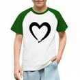 thumbnail image 1 of Blusas y camisas de manga corta con cuello redondo para niños y niñas, blusa de manga corta con estampado de cuello redondo, 1 of 7