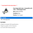 thumbnail image 2 of Front Upper Ball Joint - Compatible with 1995 - 1998 Dodge B1500 1996 1997, 2 of 2