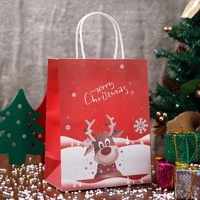 Bolsa de manzana de Navidad, bolsa de regalo de Navidad, Papá Noel, muñeco de nieve, bolsa de embalaje de dulces, Feliz Navidad, fiesta, decoración del hogar, Año Nuevo, 2024