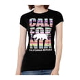 thumbnail image 1 of T-Shirt à Manches Courtes Tribal California Republic pour Femmes - Noir - Large, 1 of 1