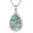 #2 Allah, variant on Allah Sri Yantra Flower of Life Necklace 925 Sterling Silver Abalone Allah Yantra Sacred Geometry Jewelry Anniversary Birthday Christmas Gifts for Women Wife Daughter