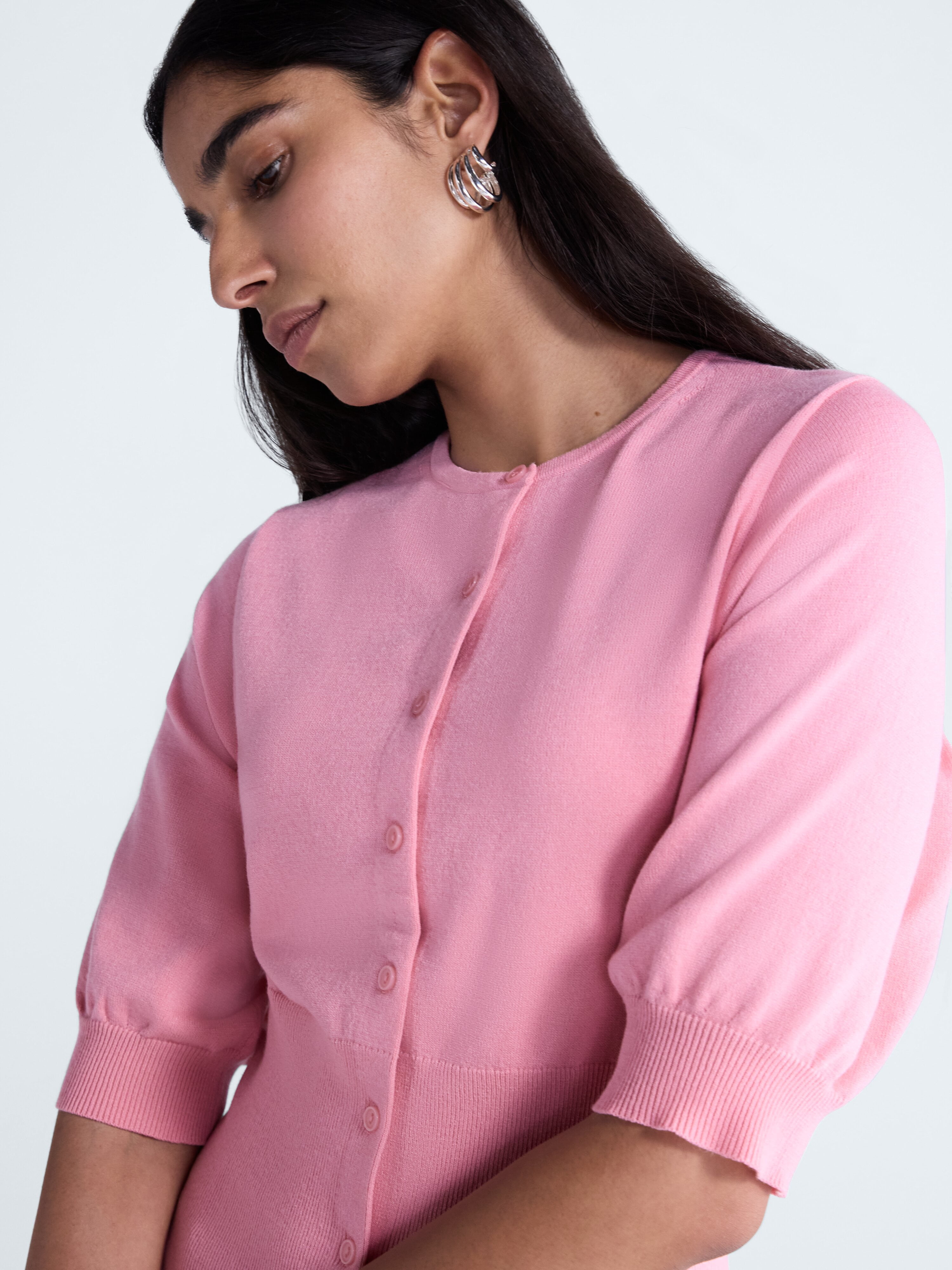Scoop Women's and Women's Plus Ribbed Cardigan Sweater, Sizes XS-4X