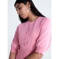 thumbnail image 4 of Scoop Women's and Women's Plus Ribbed Cardigan Sweater, Sizes XS-4X, 4 of 5
