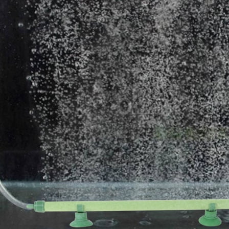 KALLORY Green Aquarium Air Stone with Powerful Cups for Fish Tank Oxygenation and Enhanced Water Circulation