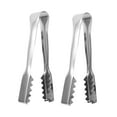 thumbnail image 4 of HEATSHAKING Silver Tongs for Kitchen Portable Catering 2Pcs 6.3X0.8X0.8in, 4 of 8